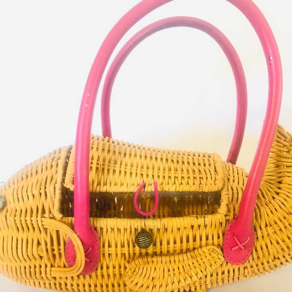 Rare wicker fish purse - image 6