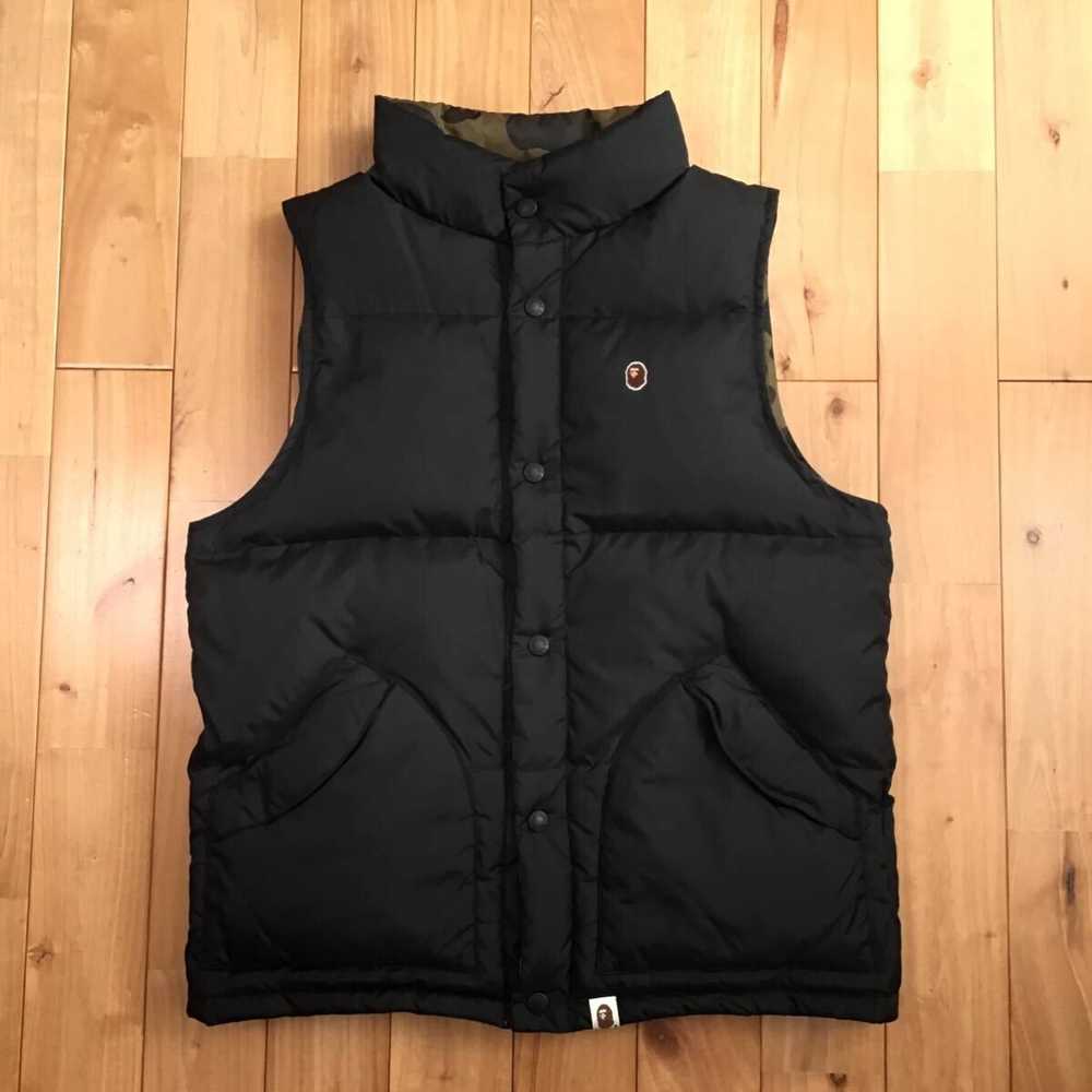 Bape 🔥Reversible🔥 Down vest 1st camo green BAPE… - image 4