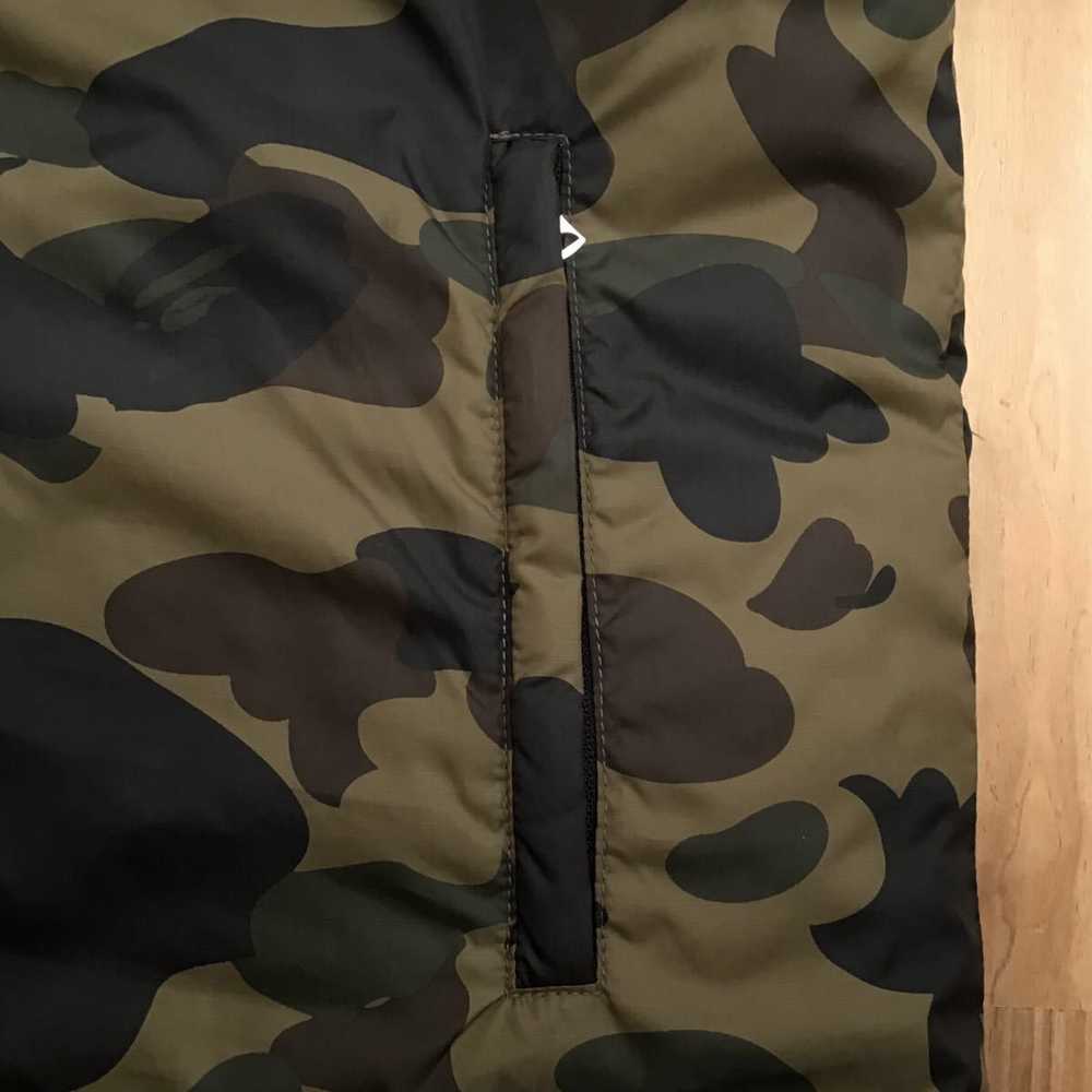 Bape 🔥Reversible🔥 Down vest 1st camo green BAPE… - image 7