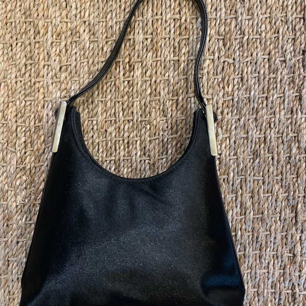 Vintage Y2K XOXO Mini Black Satin Purse - image 2