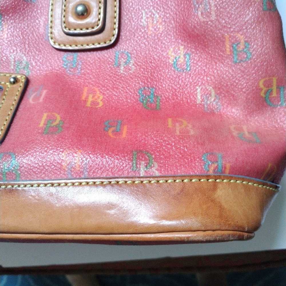 dooney and Bourke pink coated canvas tote - image 11