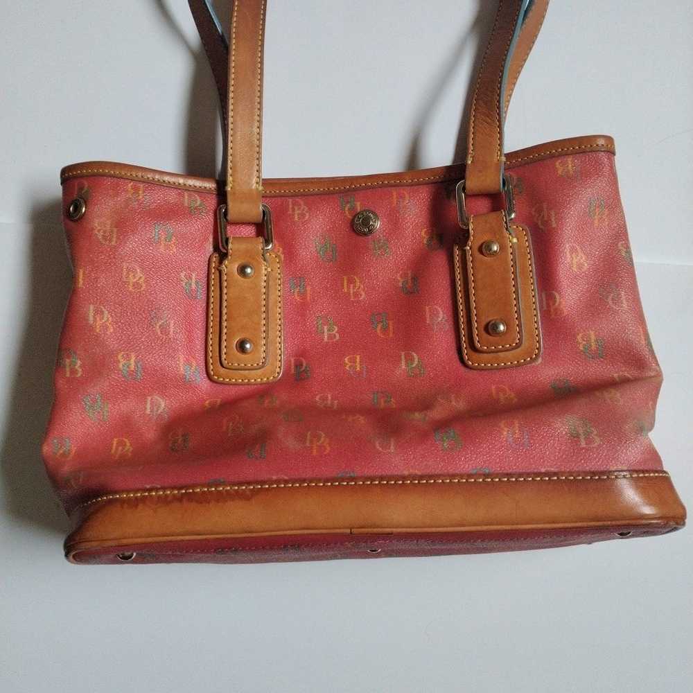 dooney and Bourke pink coated canvas tote - image 6