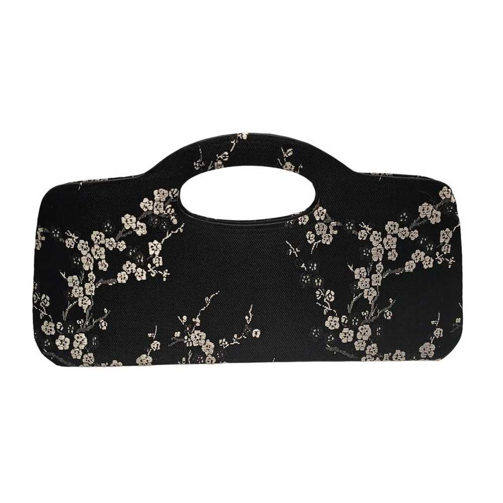 Sasha Black Floral Purse Handbag Crossbody Bag Wh… - image 1