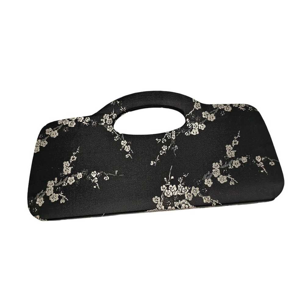 Sasha Black Floral Purse Handbag Crossbody Bag Wh… - image 2