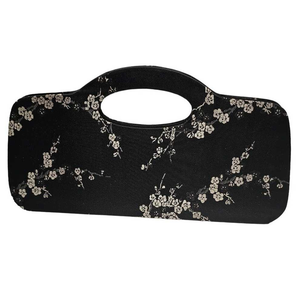 Sasha Black Floral Purse Handbag Crossbody Bag Wh… - image 8