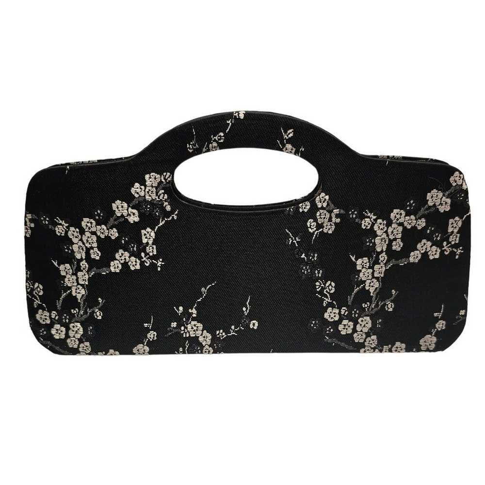 Sasha Black Floral Purse Handbag Crossbody Bag Wh… - image 9