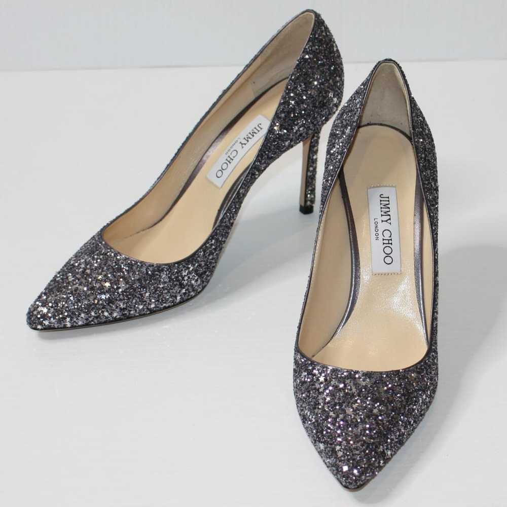 Jimmy Choo Romy glitter heels - image 2