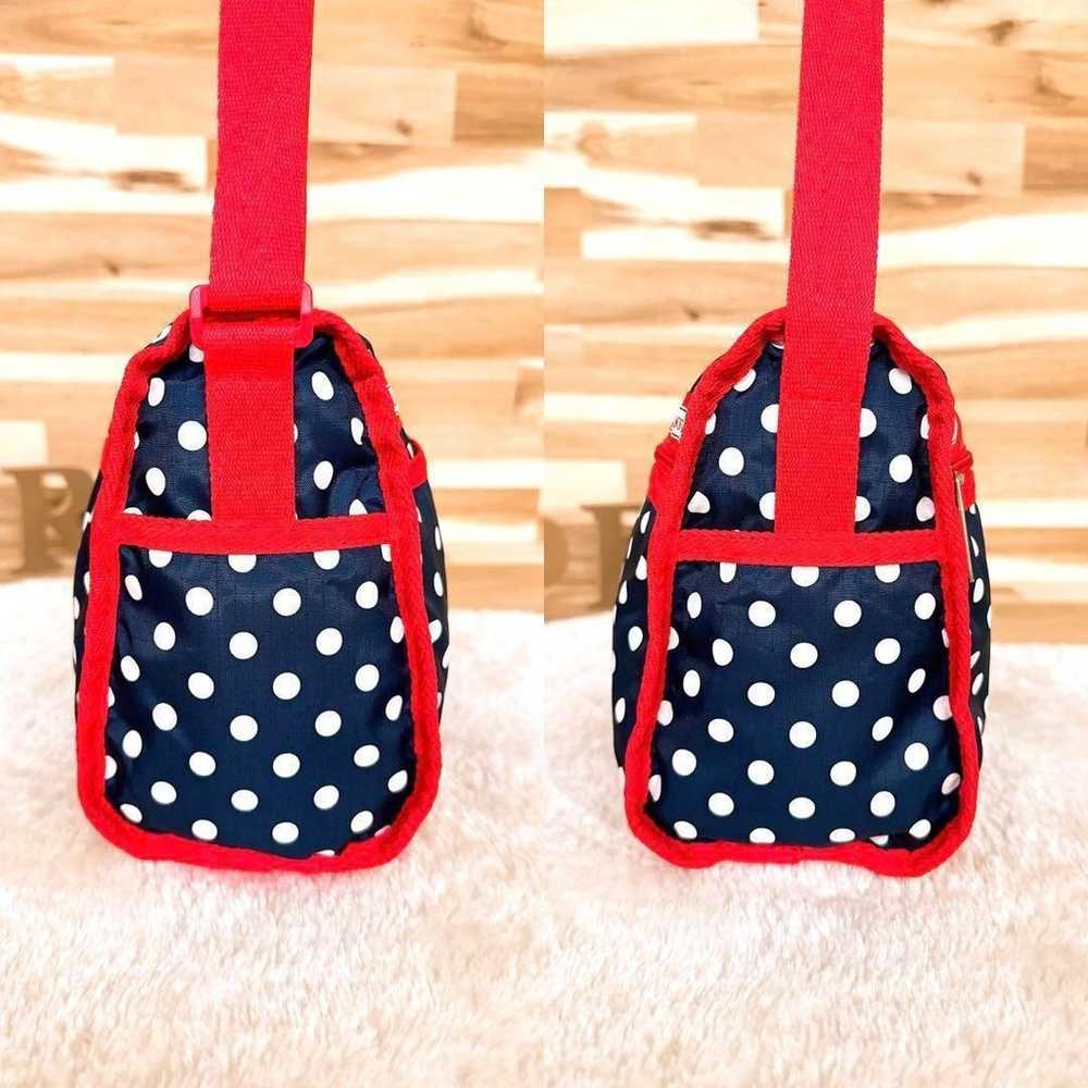 【LeSportsac】Polka Dot Pattern Shoulder Bag Navy ×… - image 4