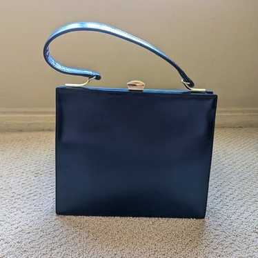 Vintage Dofan Black Leather Shoulder Bag - image 1