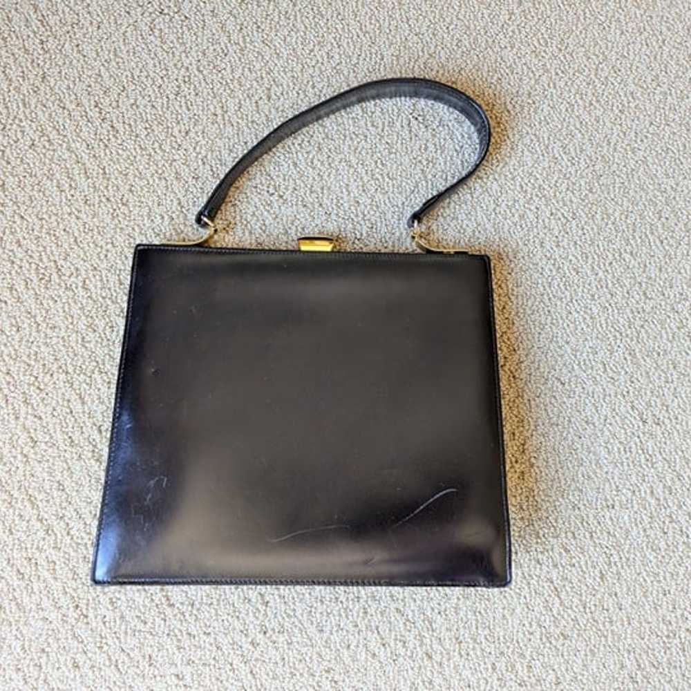 Vintage Dofan Black Leather Shoulder Bag - image 4