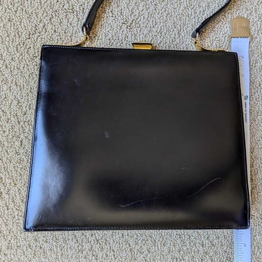 Vintage Dofan Black Leather Shoulder Bag - image 7