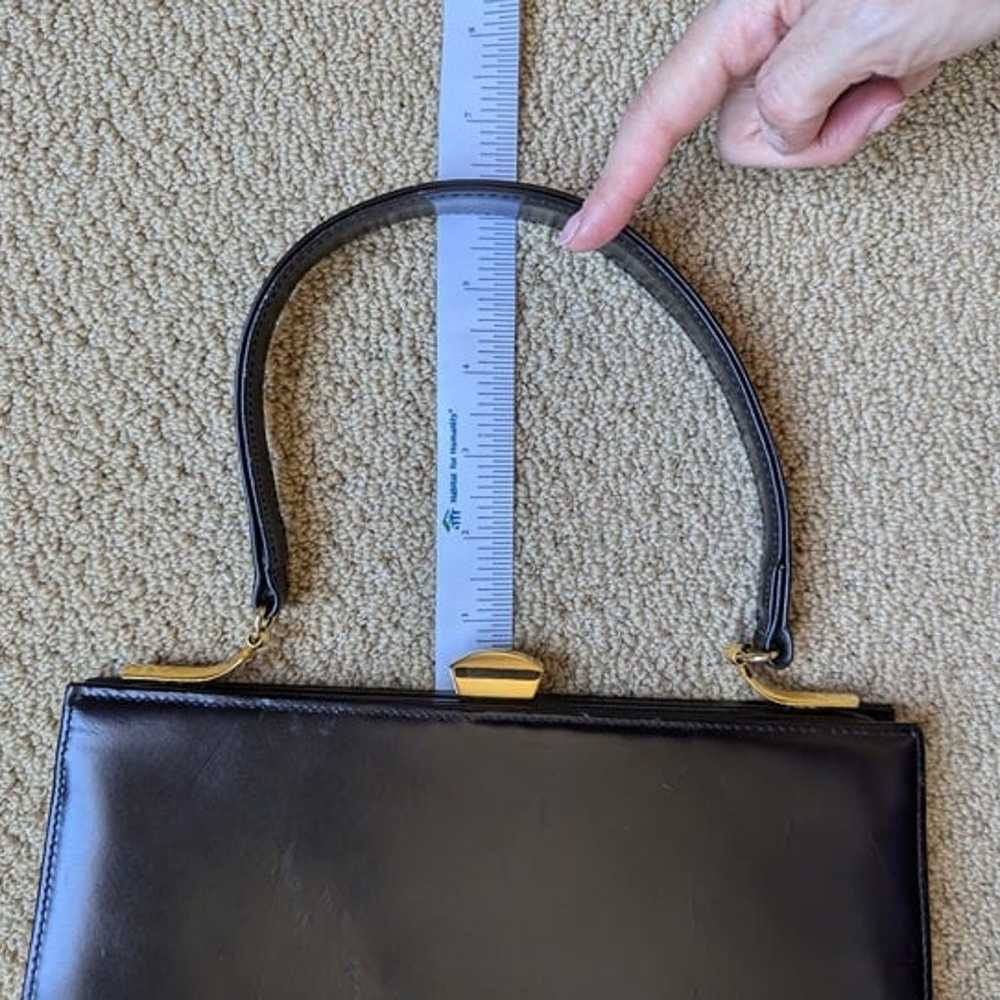 Vintage Dofan Black Leather Shoulder Bag - image 9