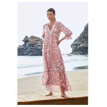 Johnny Was Johnny Was Daphne Maxi Dress Pink Flor… - image 1