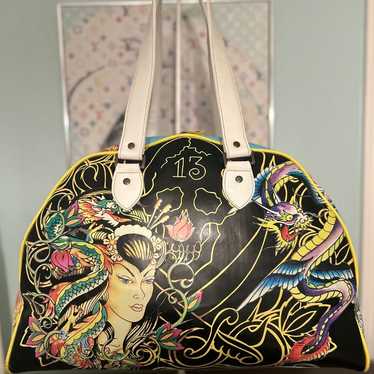 Vintage Ed Hardy Love is Mystery Duffle Bag 2024 Y2K