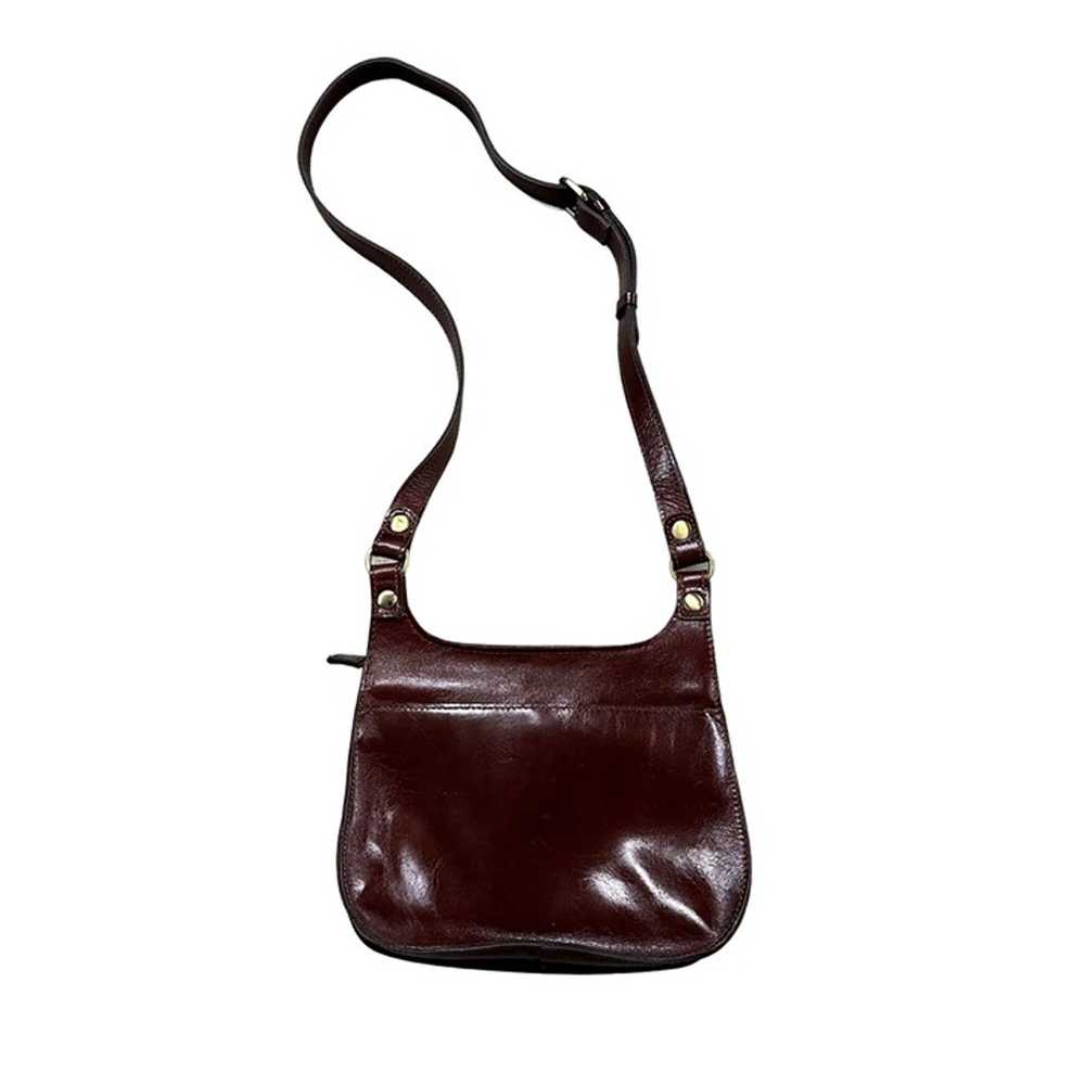 Patricia Nash Purse London Saddle Bag Leather Cro… - image 2