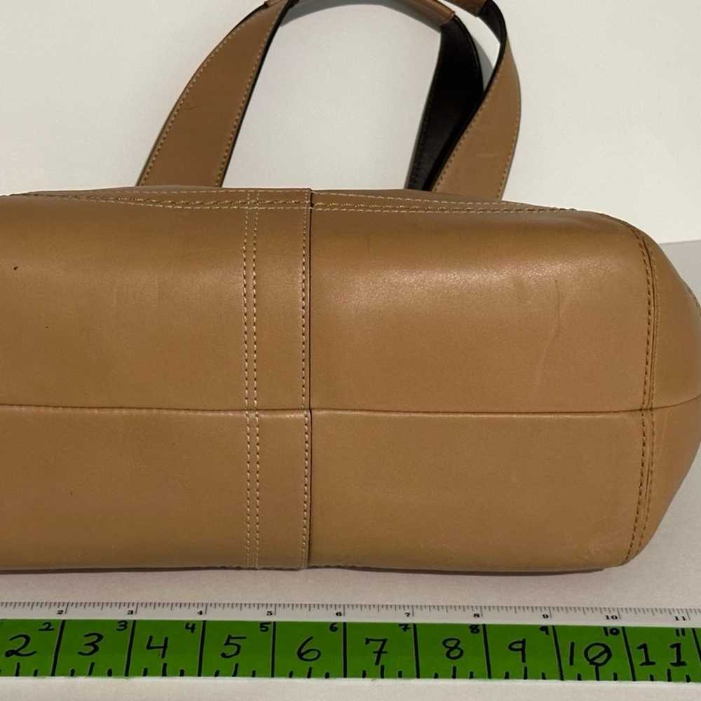 A tan vintage Coach camel leather soho / tote bag… - image 5