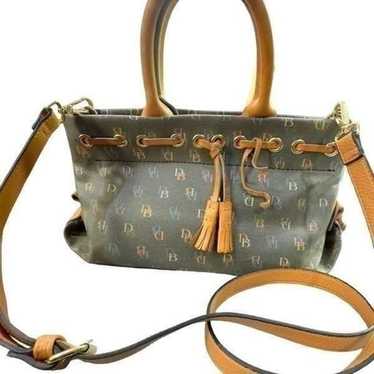 DOONEY & BOURKE Vintage Black Colorful Monogram Y… - image 1