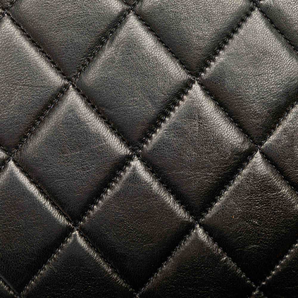 Black Chanel Jumbo XL Classic Lambskin Single Fla… - image 10