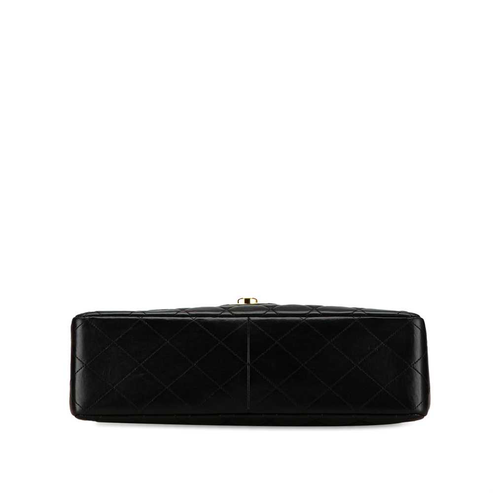 Black Chanel Jumbo XL Classic Lambskin Single Fla… - image 4