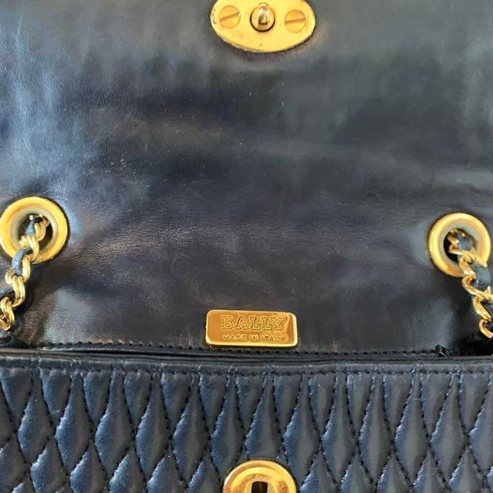 BALLY vintage bag shoulder bag handbag black - image 6