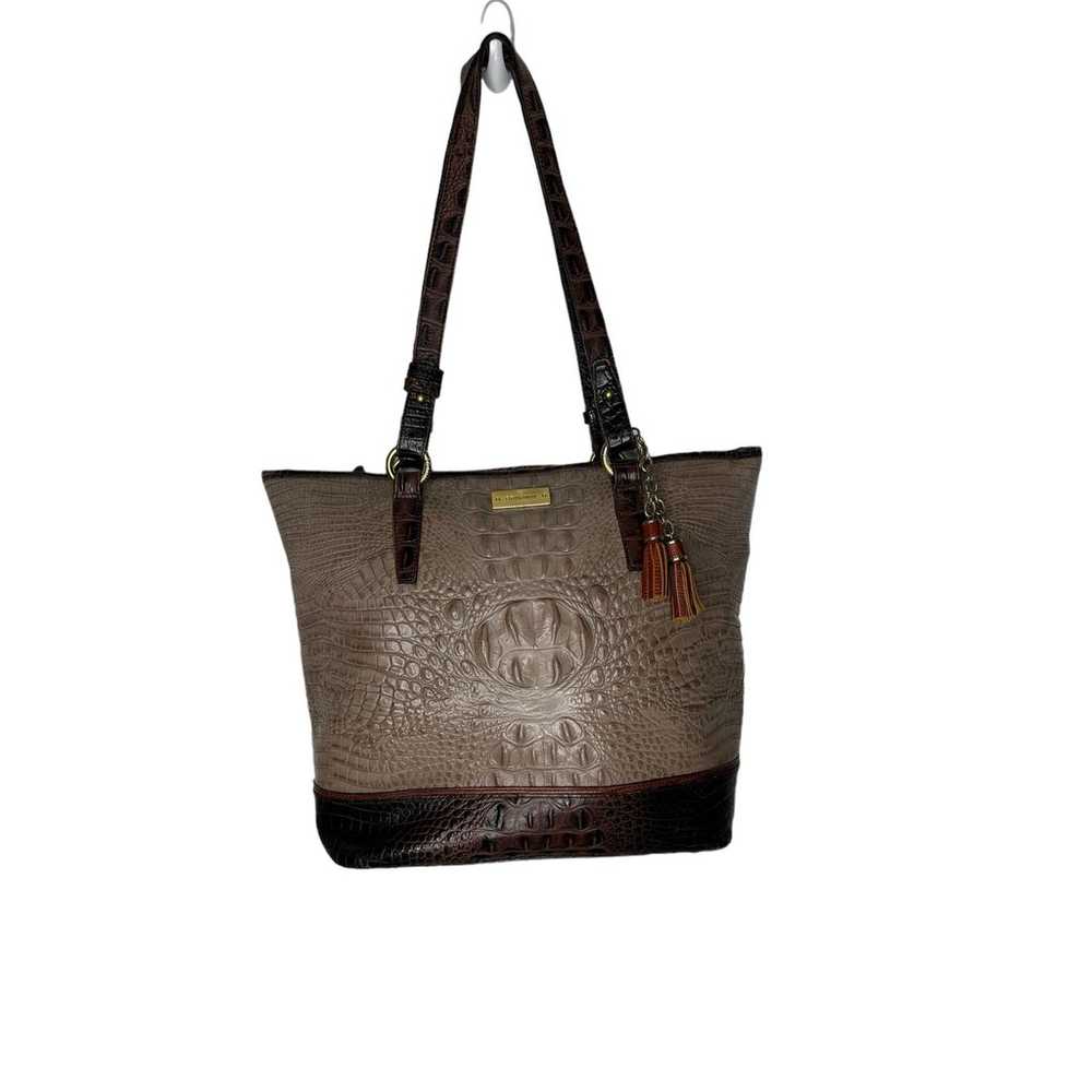 Brahmin Vintage Mini Asher Melbourne Leather Tote… - image 1