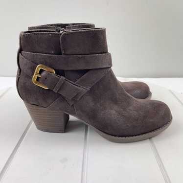 Crown Vintage Womens Size 7.5 Ankle Boots Brown S… - image 1