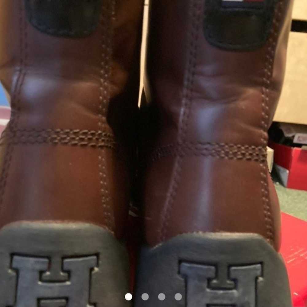 VINTAGE TOMMY HILFIGER LEATHER BOOTS - image 9