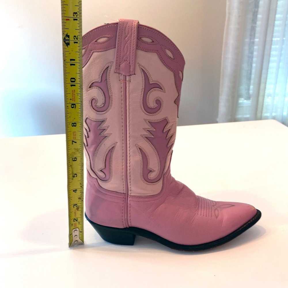 Vintage Abilene Cowgirl Cowboy Western Pink Leath… - image 11