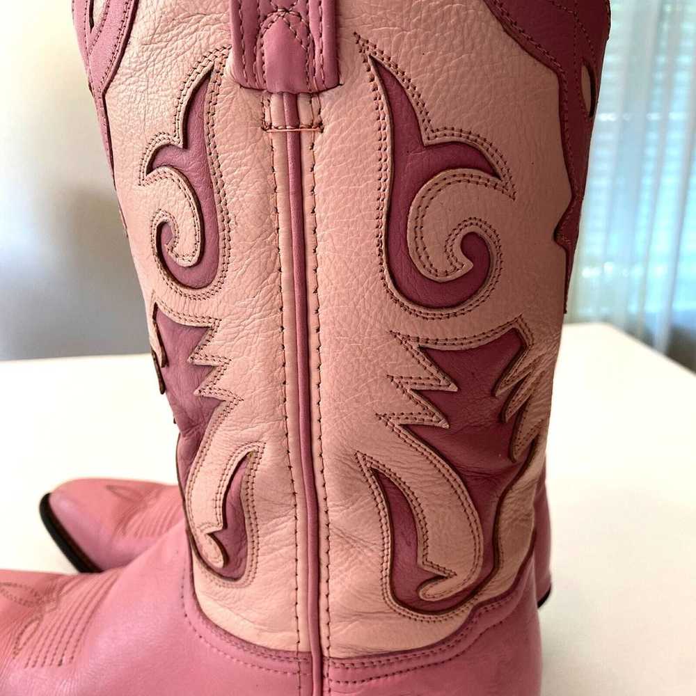 Vintage Abilene Cowgirl Cowboy Western Pink Leath… - image 3