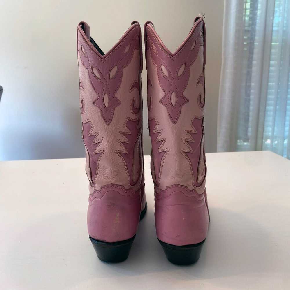 Vintage Abilene Cowgirl Cowboy Western Pink Leath… - image 8