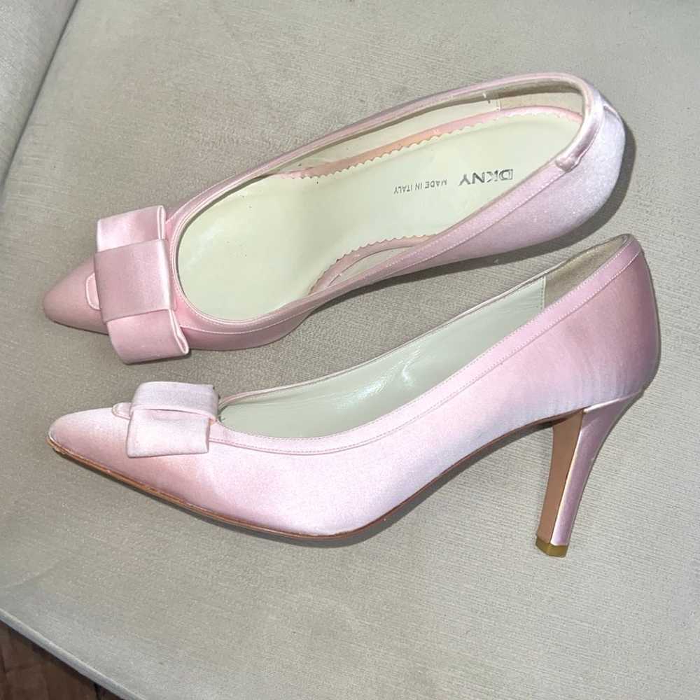 Vintage coquette satin DKNY heels - image 1