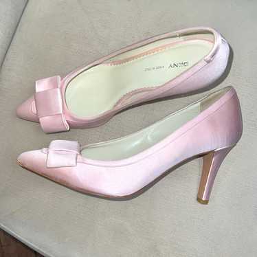 Vintage coquette satin DKNY heels - image 1