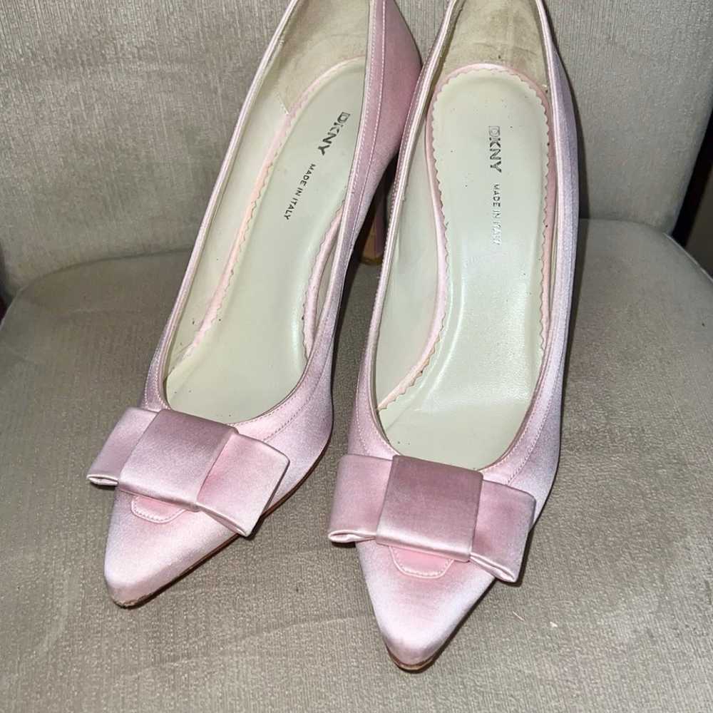 Vintage coquette satin DKNY heels - image 2