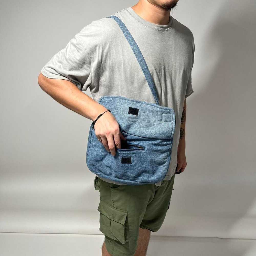 Carhartt Upcycled carhartt blue denim crossbody b… - image 2