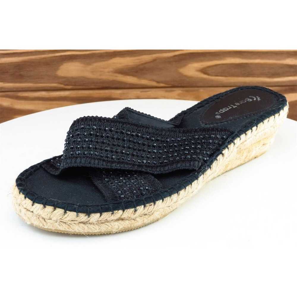 Bare Traps Sz 6 M Black Slide Synthetic Women San… - image 1