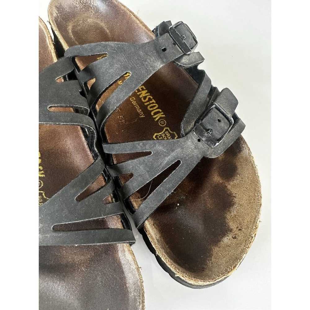 Birkenstock Granada Black Leather Double Straps S… - image 2