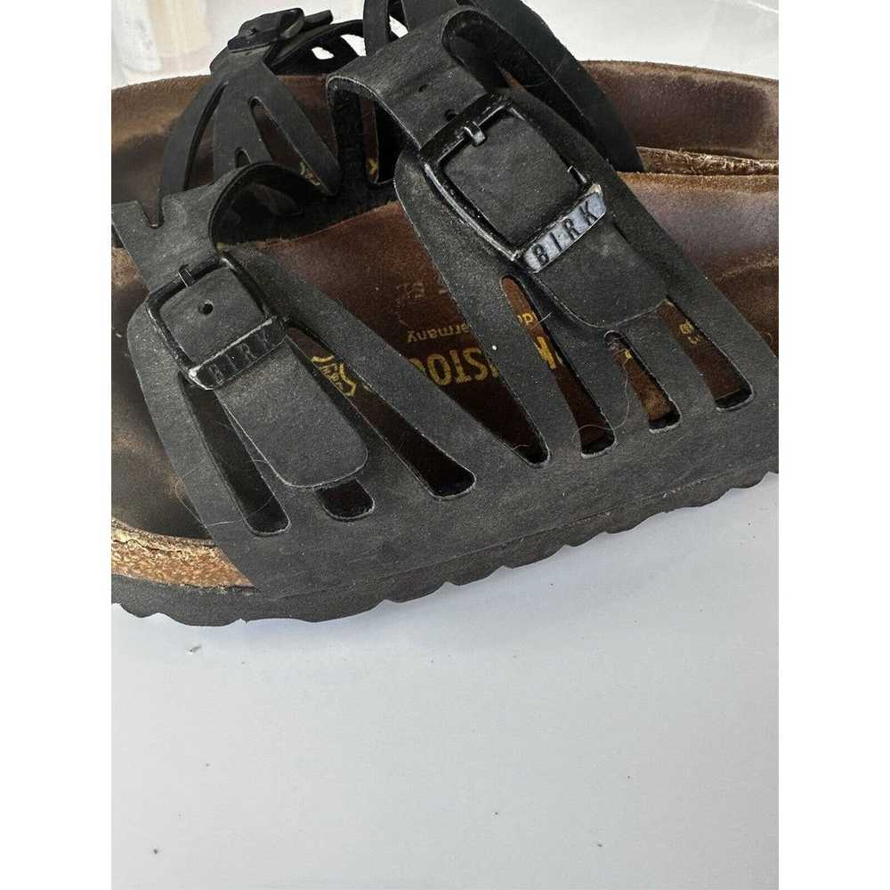 Birkenstock Granada Black Leather Double Straps S… - image 7