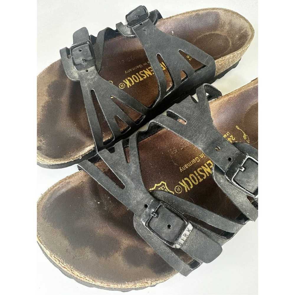 Birkenstock Granada Black Leather Double Straps S… - image 9