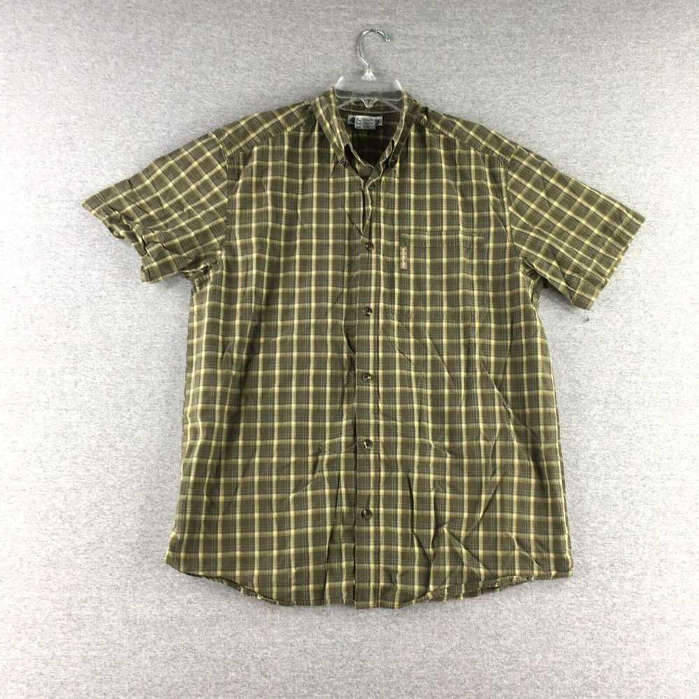 Vintage Columbia Shirt Mens L Button Up Short Sle… - image 1