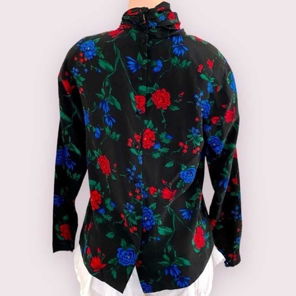 Vintage Alcott & Andrews 100% Silk Bright Floral … - image 7