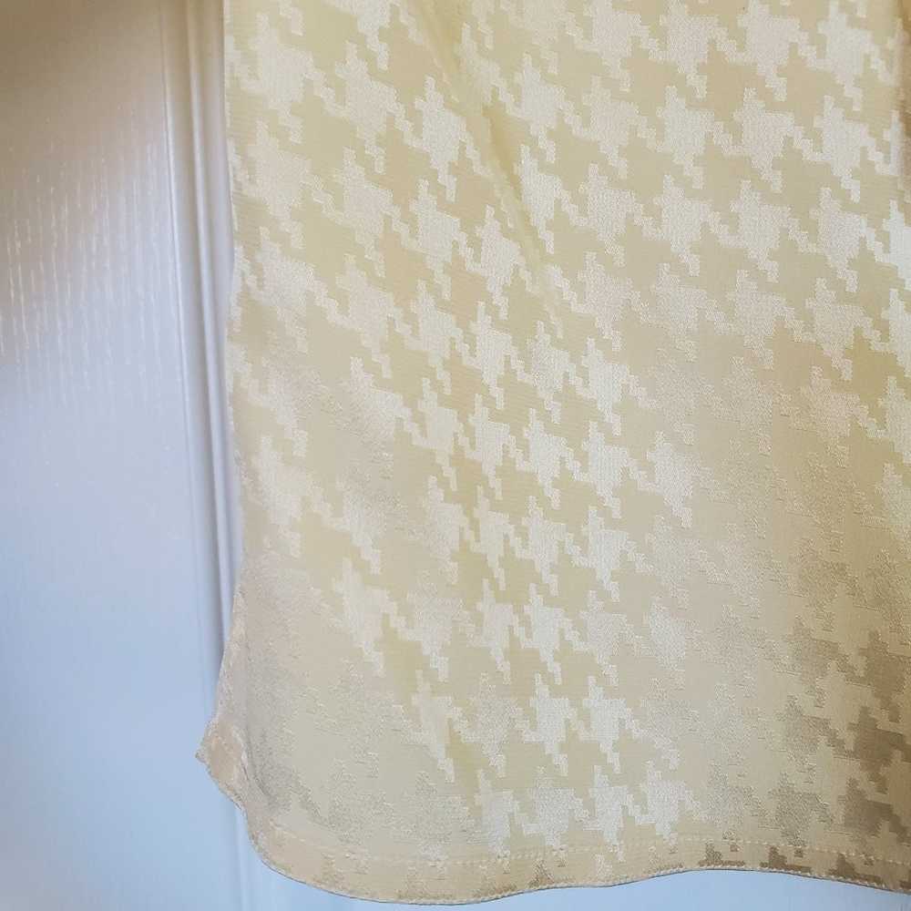 Vintage 100% Silk Pastel Yellow Michii Moon for S… - image 12