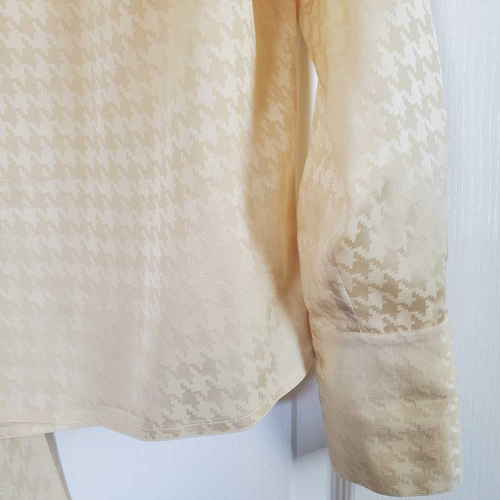 Vintage 100% Silk Pastel Yellow Michii Moon for S… - image 7