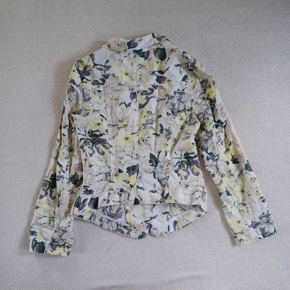 Free people floral linen blend blazer - image 7