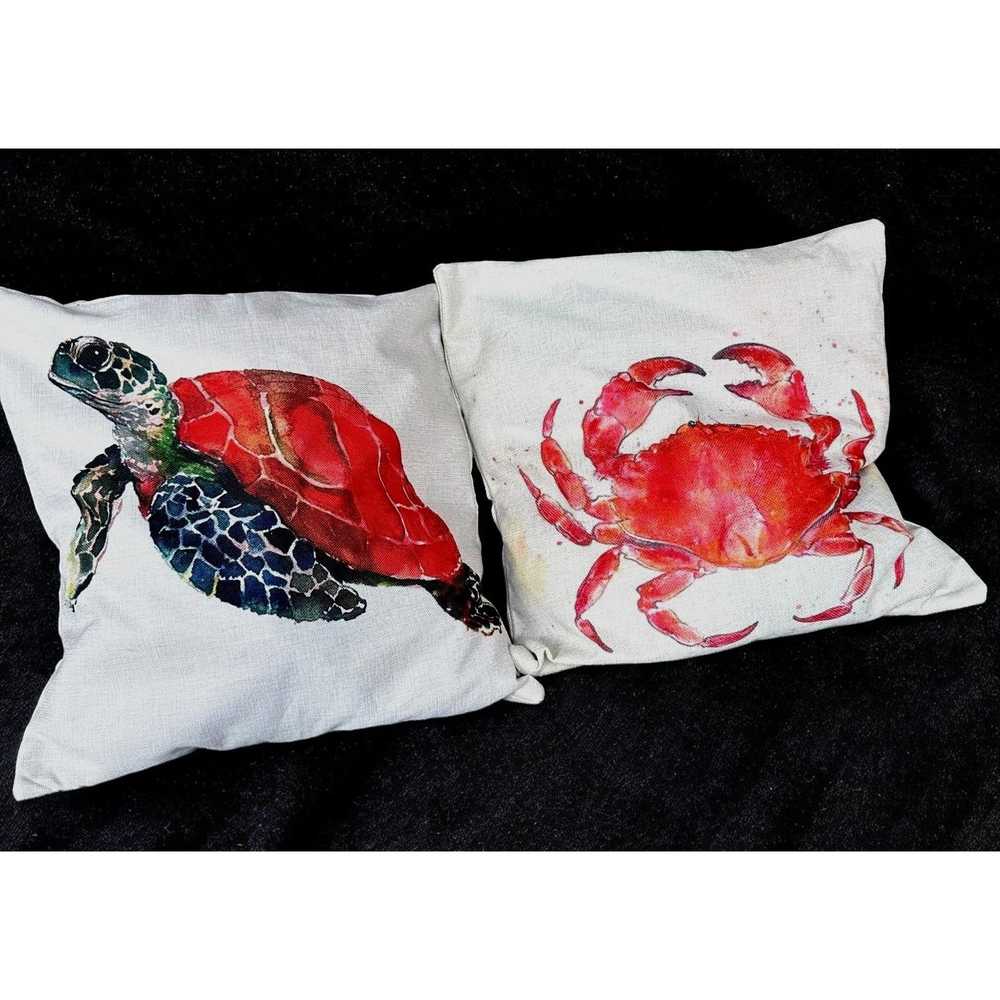 Art × Handcrafted × Handmade Sea Turtle Crab Thro… - image 4