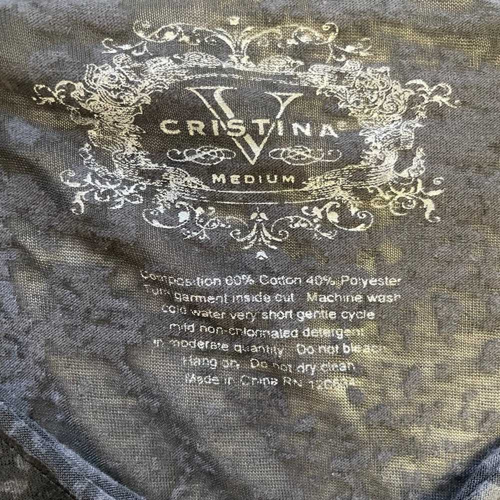 Cristina V shirt Vintage Size Medium - image 6