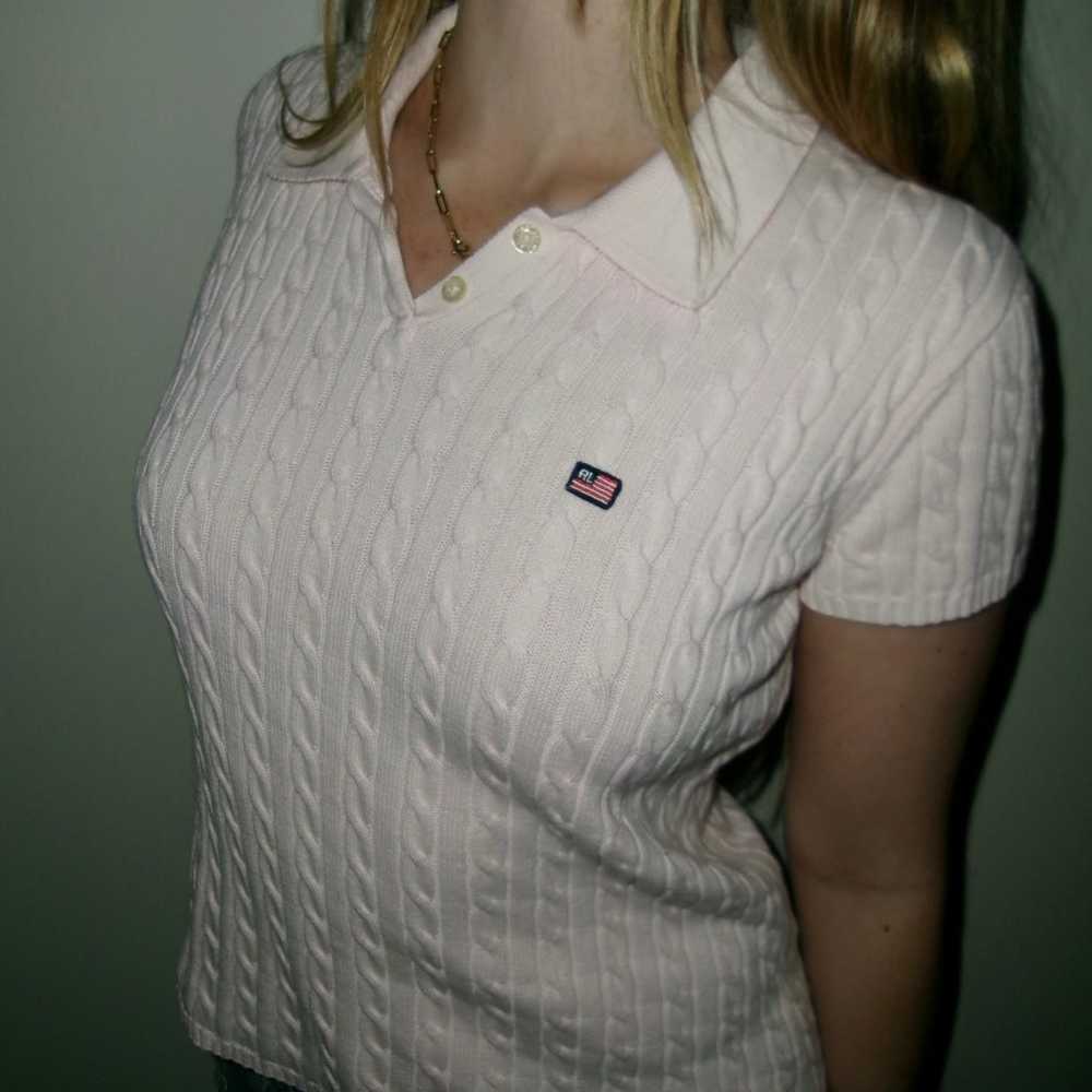 Vintage Baby Pink Ralph Lauren Sweater Polo - image 1