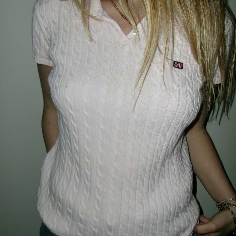 Vintage Baby Pink Ralph Lauren Sweater Polo - image 3