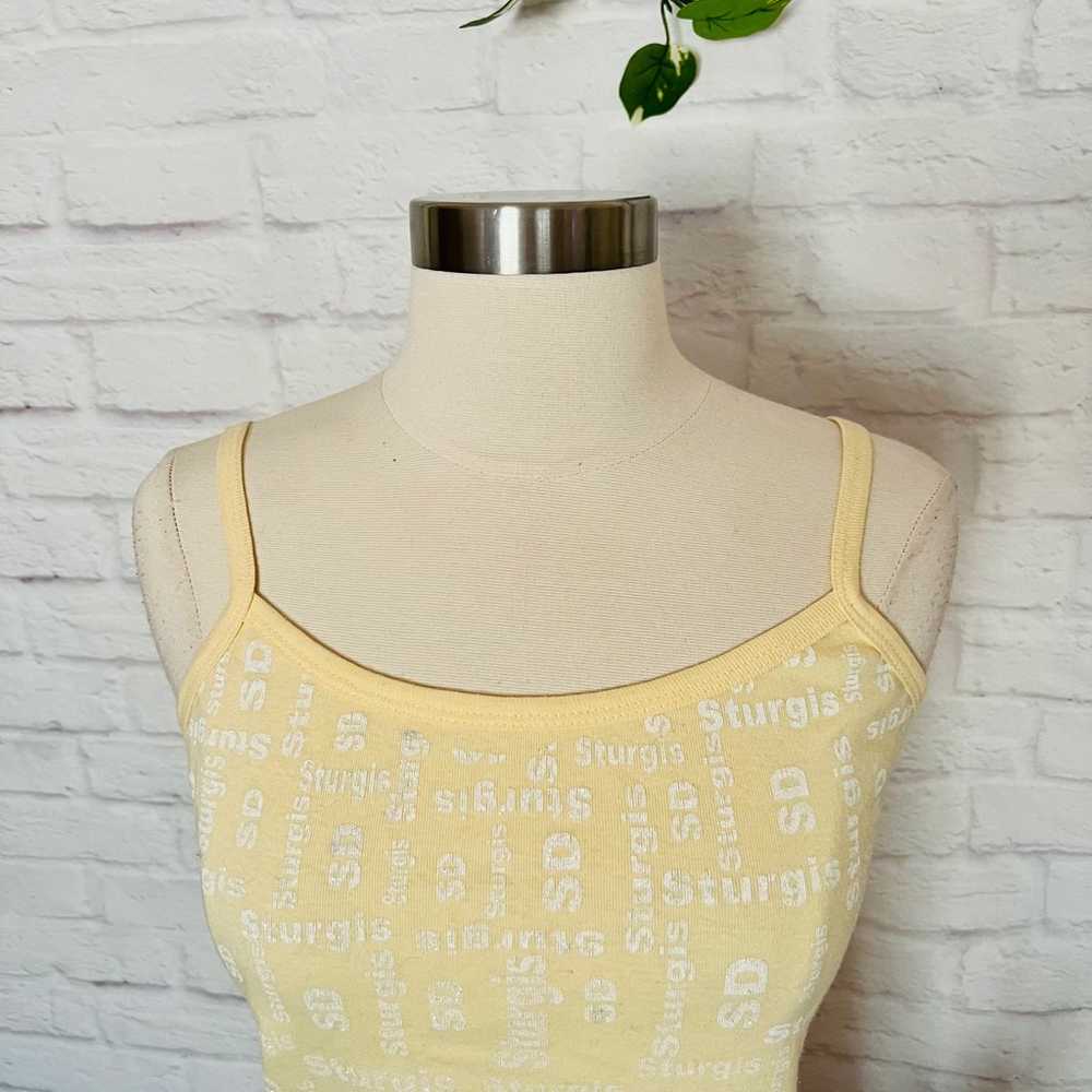 Vintage Yellow Sturgis Tank - image 2