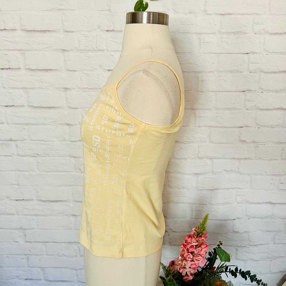 Vintage Yellow Sturgis Tank - image 4