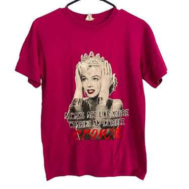 Vintage Marilyn Monroe “invisible crown” fuschia … - image 1